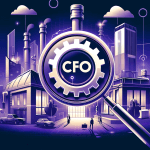 a digital illustration similar to the attached image, themed around 'CFO Email Addresses
